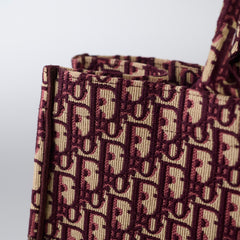 Christian Dior Book Tote Large Red Dior Oblique