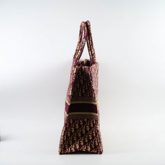 Christian Dior Book Tote Large Red Dior Oblique