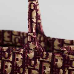 Christian Dior Book Tote Large Red Dior Oblique