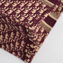 Christian Dior Book Tote Large Red Dior Oblique