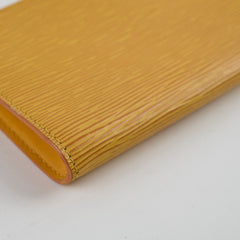 Louis Vuitton Epi Clutch Yellow