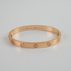 Cartier Love Bracelet Pink Gold Size 16 2022