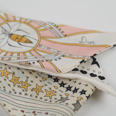 Dior Silk Mitzah Scarf Cream/ Pink
