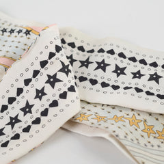 Dior Silk Mitzah Scarf Cream/ Pink