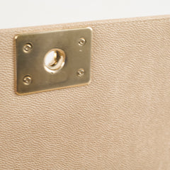 Chanel Medium Boy Caviar Champagne Gold