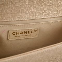 Chanel Medium Boy Caviar Champagne Gold
