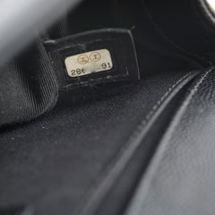 Chanel Caviar Old Medium Boy Black Series 28