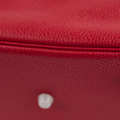 Hermes Lindy 26 Clemence Rouge Casaque X Stamp