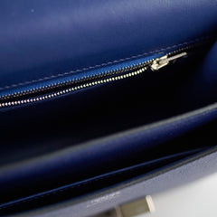 Hermes 24 Constance Epsom Blue Saphire X Stamp