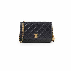 Chanel Wallet on Chain WOC Pearl Crush Lambskin Black