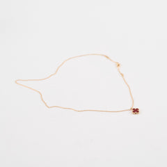 Van Cleef & Arpels Sweet Alhambra Carnelian Necklace