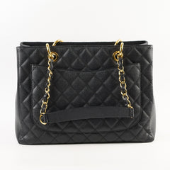 Chanel Caviar Grand Shopping Tote GST Black Series 19
