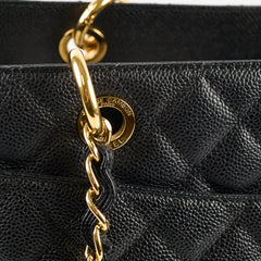 Chanel Caviar Grand Shopping Tote GST Black Series 19