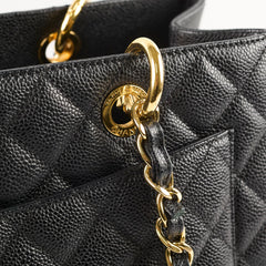 Chanel Caviar Grand Shopping Tote GST Black Series 19