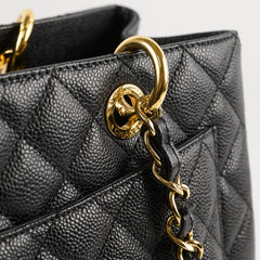 Chanel Caviar Grand Shopping Tote GST Black Series 19