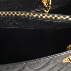 Chanel Caviar Grand Shopping Tote GST Black Series 19