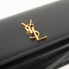 Saint Laurent Leather Phone Holder with Chain