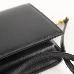 Saint Laurent Leather Phone Holder with Chain