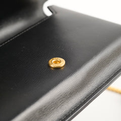 Saint Laurent Leather Phone Holder with Chain