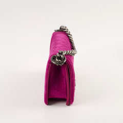 Chanel Boy Small Velvet Pink/Purple