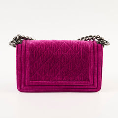Chanel Boy Small Velvet Pink/Purple