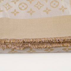 Louis Vuitton Monogram Shine Shawl Greige