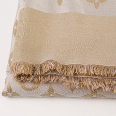 Louis Vuitton Monogram Shine Shawl Greige