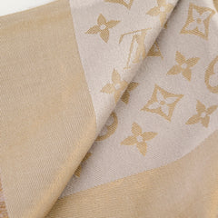 Louis Vuitton Monogram Shine Shawl Greige