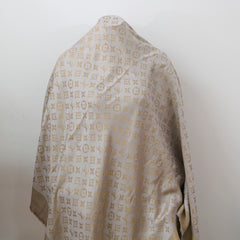 Louis Vuitton Monogram Shine Shawl Greige