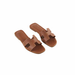 Hermes Oran Sandals Gold Size 35