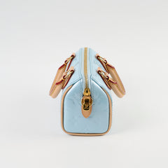 Louis Vuitton Nano Speedy Vernis Light Blue