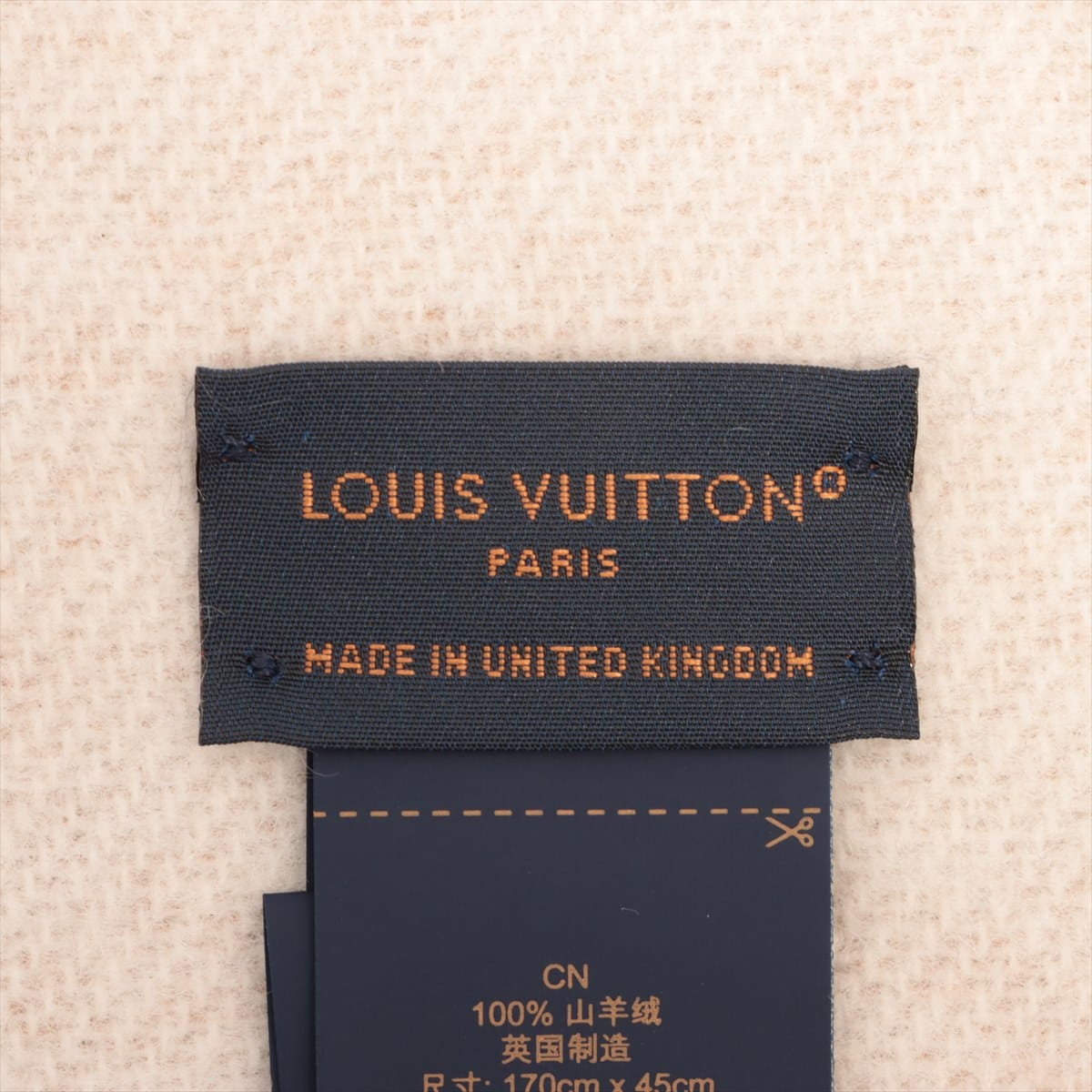 Louis Vuitton Monogram Reykjavik Scarf 2020-21FW, Beige