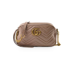 Gucci Small Marmont Camera Crossbody Bag Dusty Pink