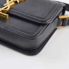 Saint Laurent Small Solferino Satchel Black