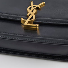 Saint Laurent Small Solferino Satchel Black