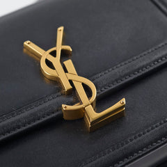 Saint Laurent Small Solferino Satchel Black