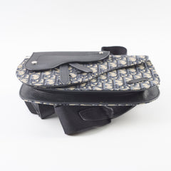 Dior Mens Saddle Body Bag Oblique Navy