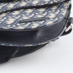 Dior Mens Saddle Body Bag Oblique Navy