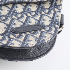 Dior Mens Saddle Body Bag Oblique Navy
