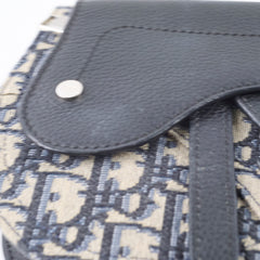 Dior Mens Saddle Body Bag Oblique Navy