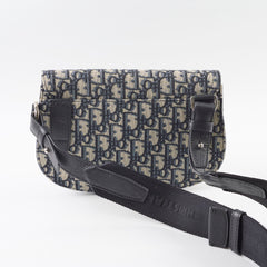 Dior Mens Saddle Body Bag Oblique Navy