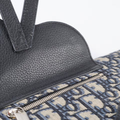 Dior Mens Saddle Body Bag Oblique Navy