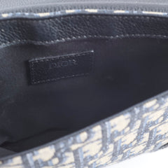 Dior Mens Saddle Body Bag Oblique Navy