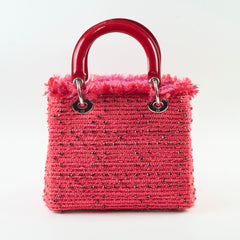 Dior Fringe Tweed Rhinestone Medium Lady Dior