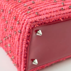 Dior Fringe Tweed Rhinestone Medium Lady Dior