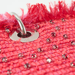 Dior Fringe Tweed Rhinestone Medium Lady Dior