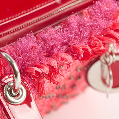 Dior Fringe Tweed Rhinestone Medium Lady Dior