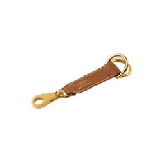 Hermes Strap Extender/Silk Attachment/Key Charm Epsom Gold - Stamp Y