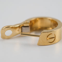 Cartier Love Hoop Earrings Classic Model 2 Diamonds