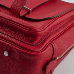 Hermes Steve Bag Clemence Red - R Square Stamp